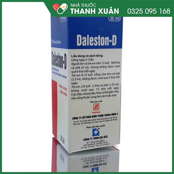 Thuốc Daleston-D điều trị viêm đường hô hấp trên